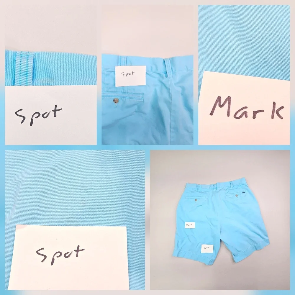 Polo Ralph Lauren Shorts Mens 36 Light Blue Classic Fit 9 Inch Cotton Twill